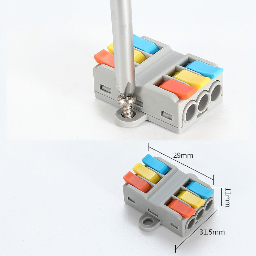 Circuit Snap Kit - Elektrische kabelklemmenblok, snelle draadconnector, twee ingangen,