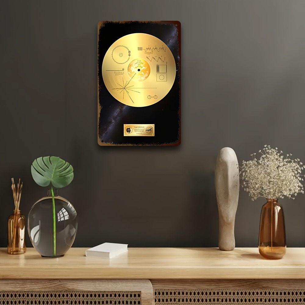 Retro Space Voyager Golden Rec - Star Map Poster recensie en prijs