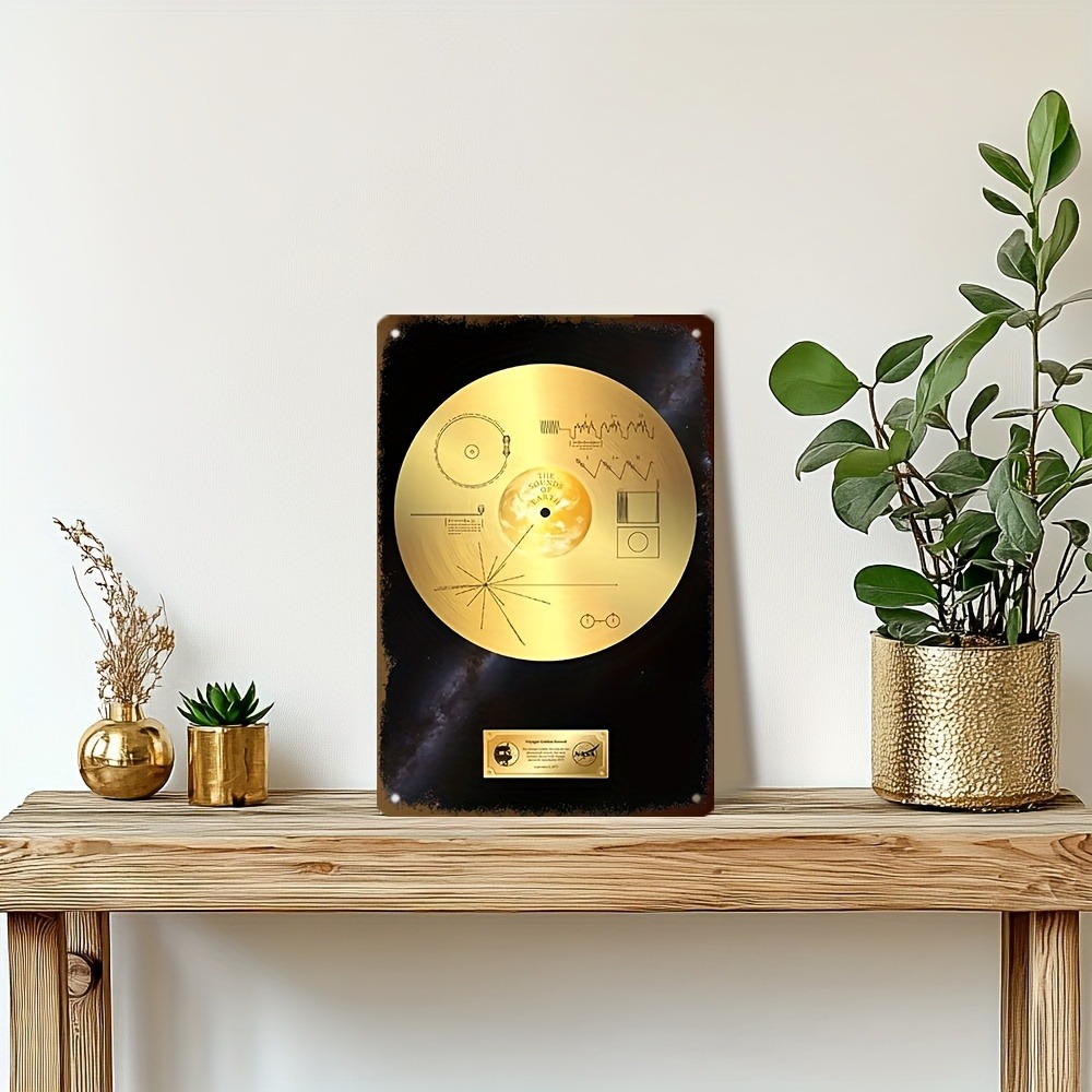 Retro Space Voyager Golden Rec - Star Map Poster recensie en prijs
