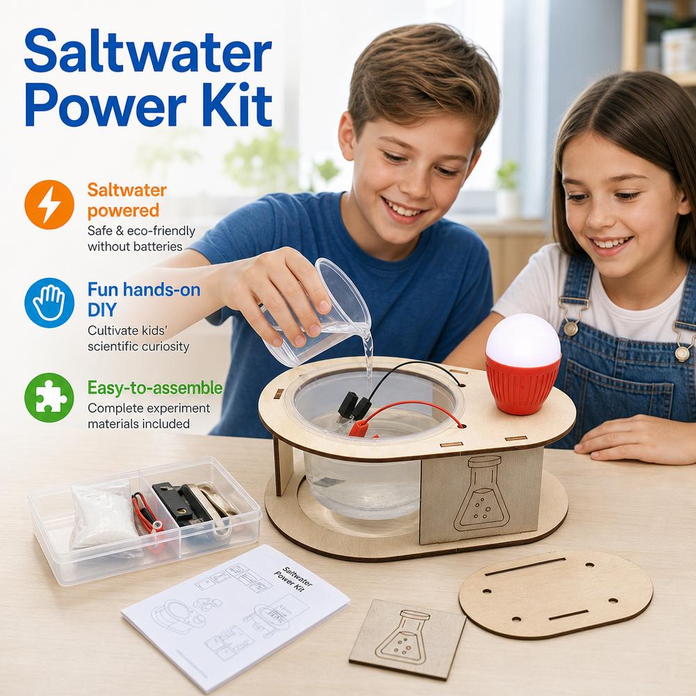 DIY Zoutwater Energieopwekking - Science Kit recensie en prijs