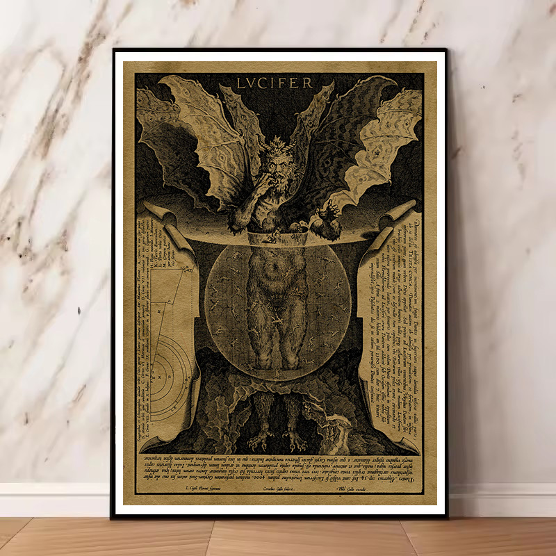 Vintage Heksen Satan En De Sab - Star Map Poster recensie en prijs