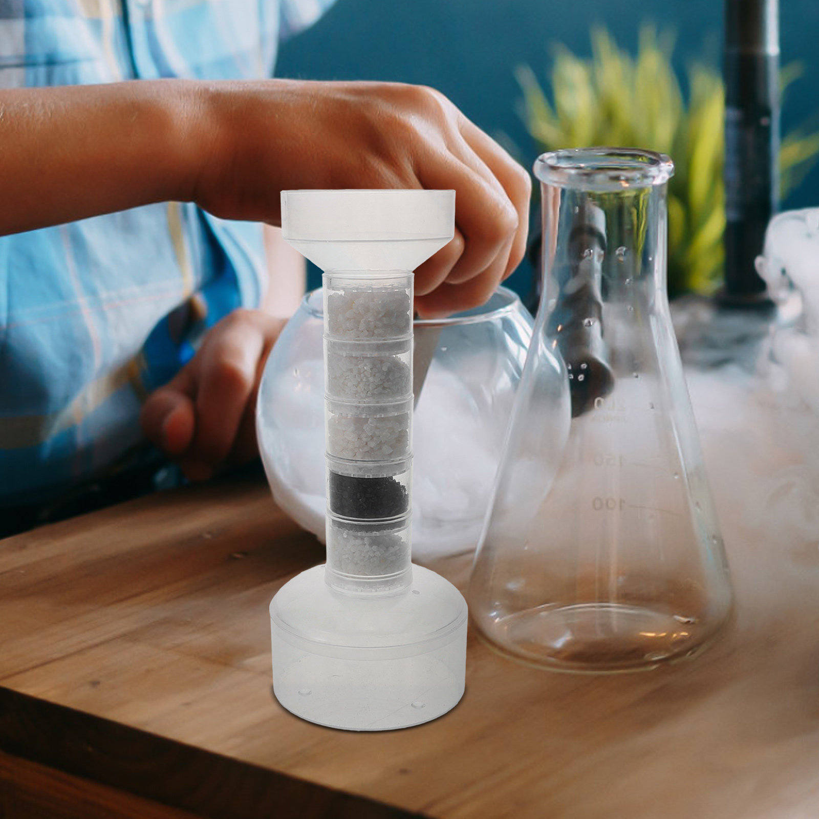 DIY waterzuivering wetenschaps - Science Project Kit recensie en prijs